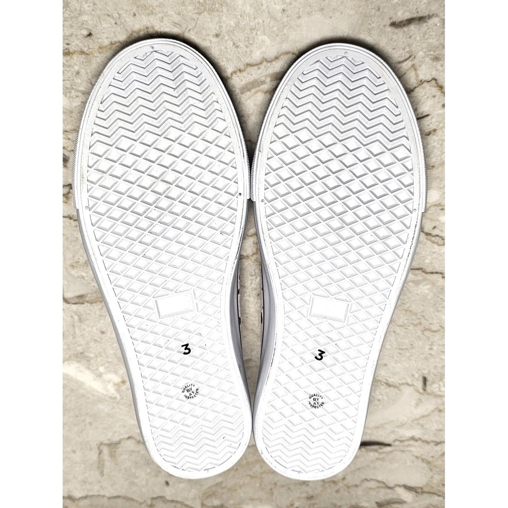 Thereabouts Shoes Girls White Slip On Laceless Polka Dot Sneakers - Picture 4 of 7